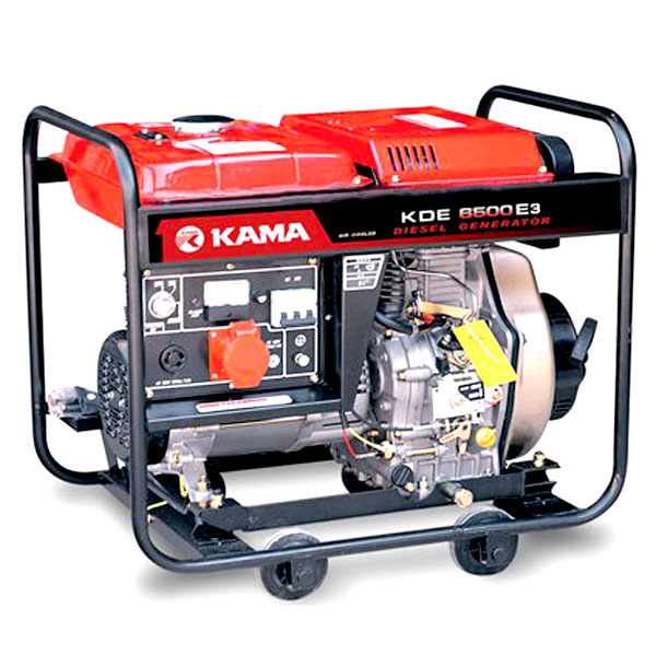 موتور برق دیزلی استارتی 5 کیلو وات تک فاز و سه فاز کاما KDE6500E