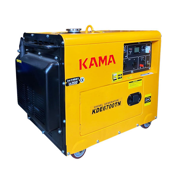 موتور برق دیزلی 5 کیلو وات سایلنت تک فاز کاما KDE6700TN