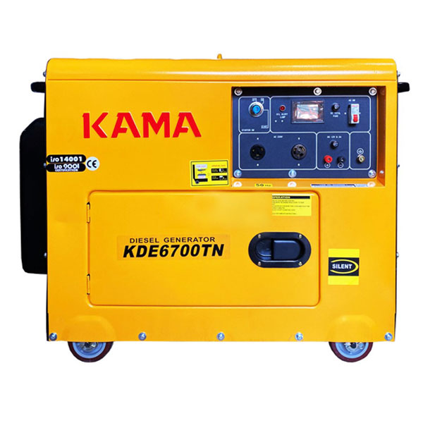 موتور برق دیزلی 5 کیلو وات سایلنت تک فاز کاما KDE6700TN